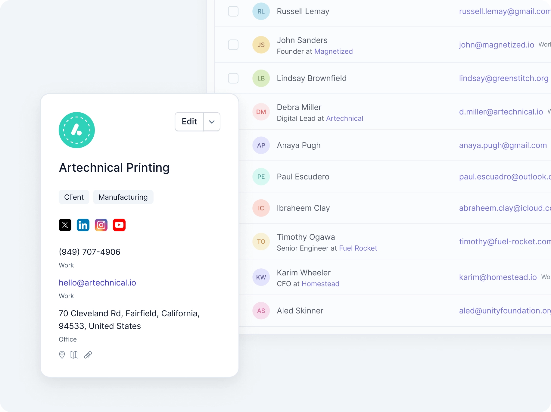 capsule crm contact management 2
