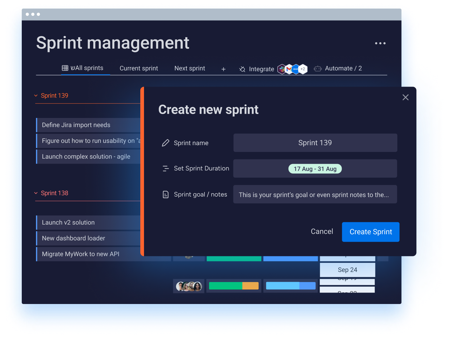 monday dev sprint