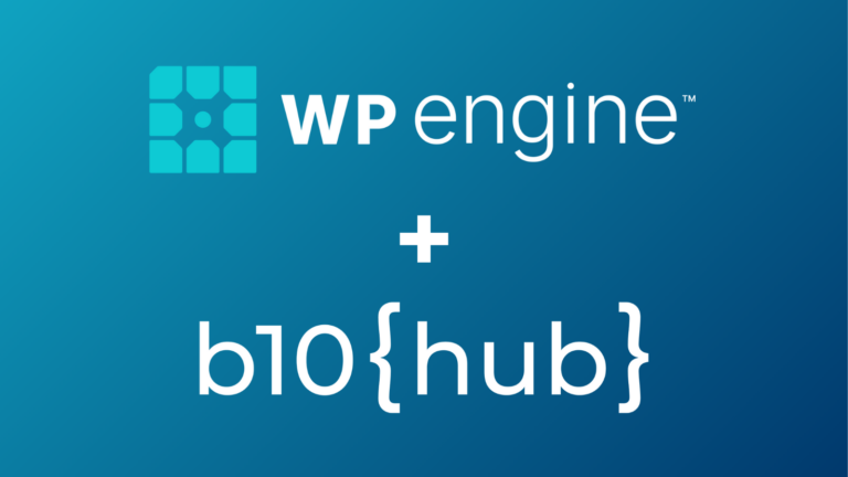 b10 partners with wp engine