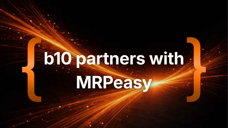 b10 partners with MRPeasy