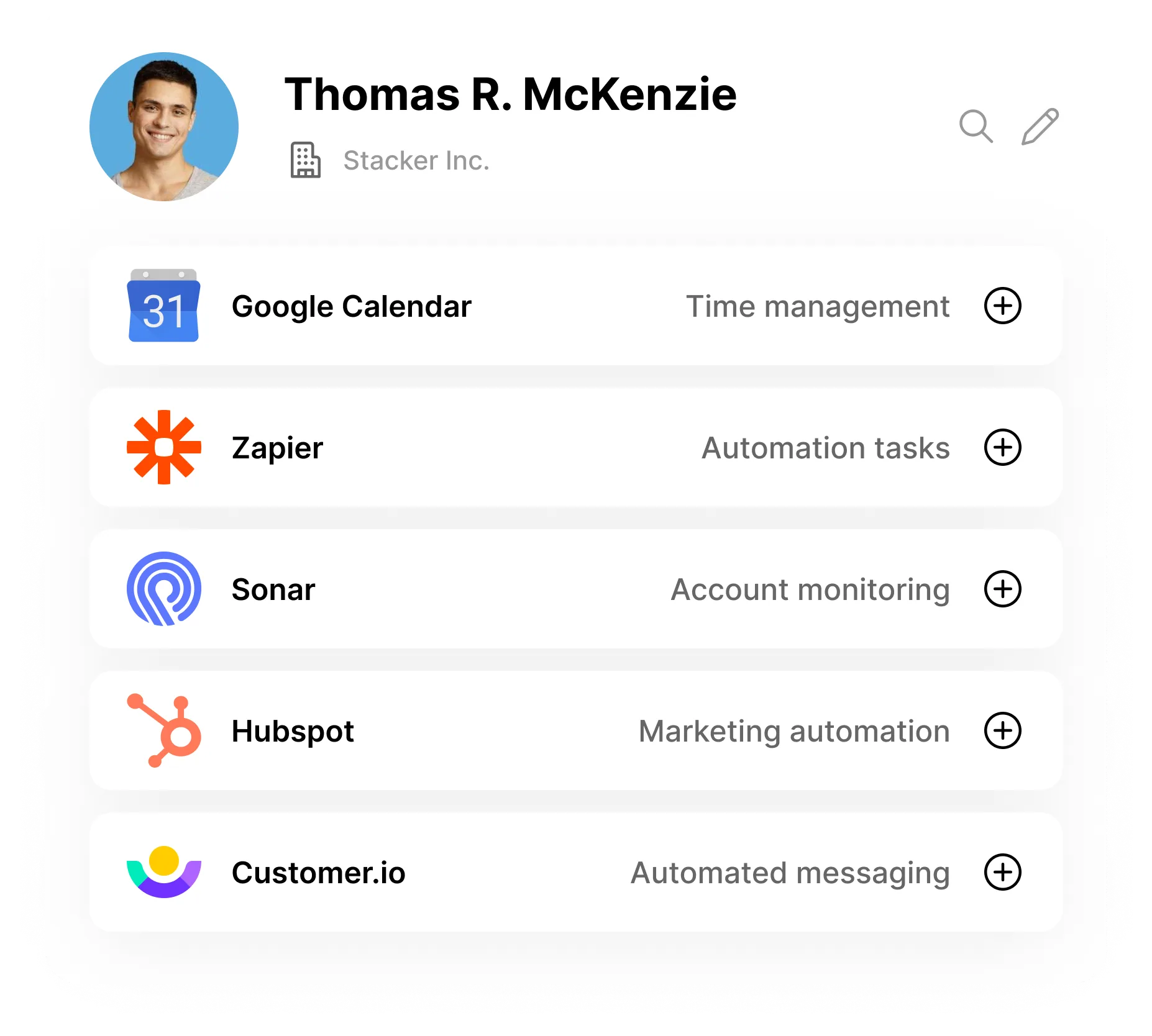 Close CRM integrations with b10